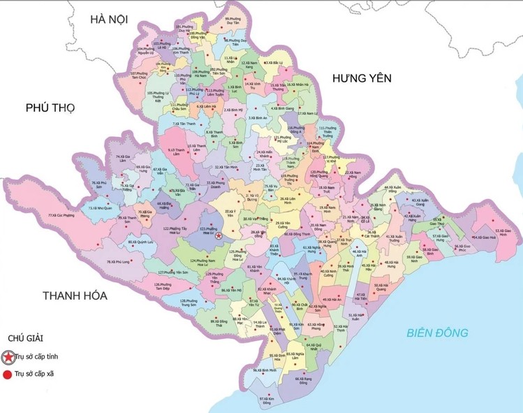 Khu vực hoạt động của thám tử Ninh Bình, Nam Định, Hà Nam sau sáp nhập